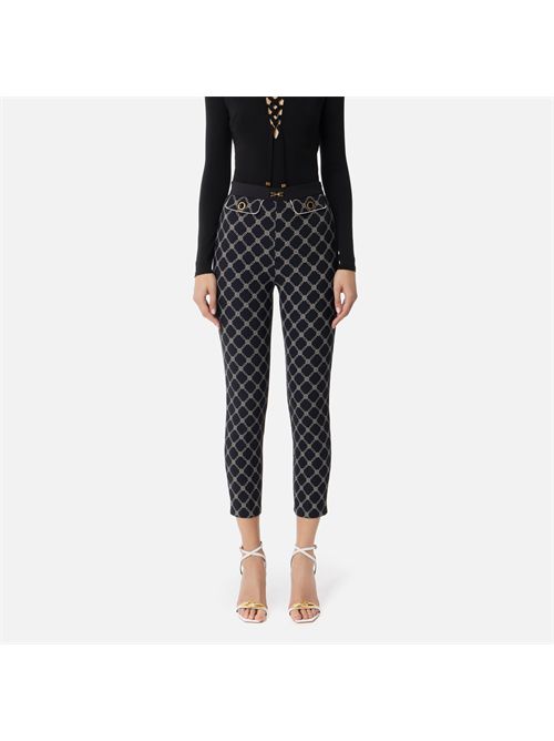 pants woman black ELISABETTA FRANCHI | PAS7151E2/685